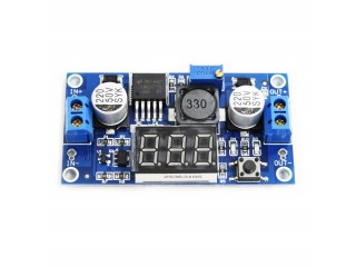 DC-DC Step-up Power Module with Voltmeter LM2577